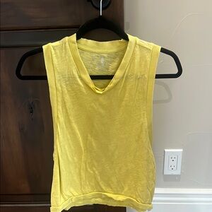 Yellow Sleeveless Women's Top